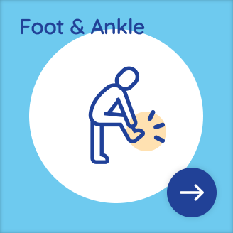 Foot and ankle service illustration
