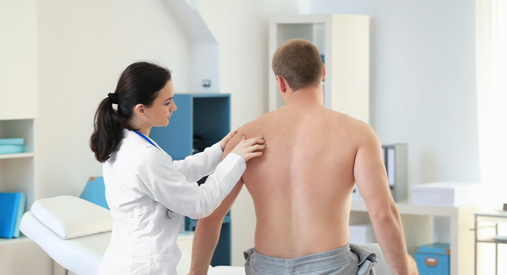 Image of shoulder examination